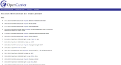 Desktop Screenshot of opencarrier.eu