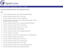 Tablet Screenshot of opencarrier.eu